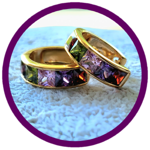 CERCEI tortita pietre multicolore zirconiu placati